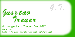 gusztav treuer business card